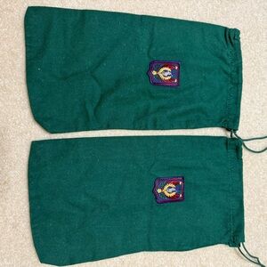 Polo Green Drawstring Shoe Bags (2)